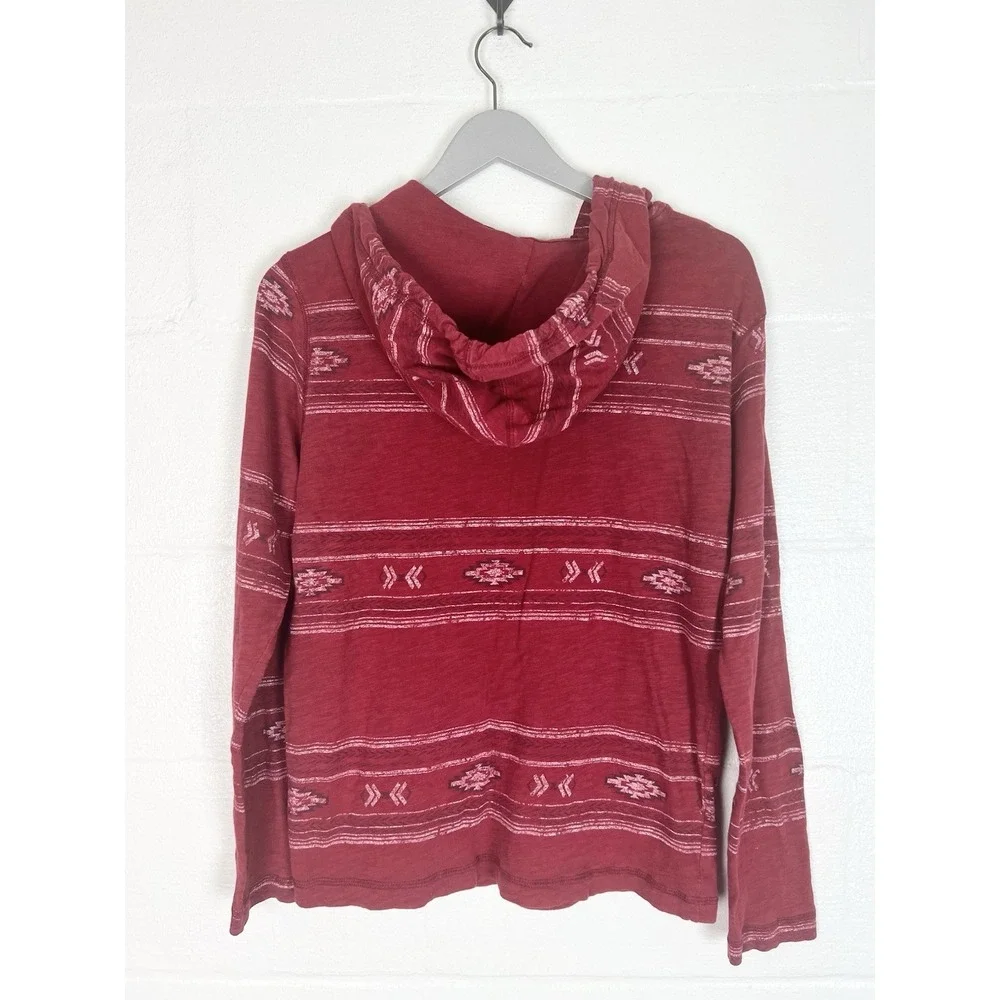 Aeropostale lightweight hoodie vintage Y2K men's small dark red southwest